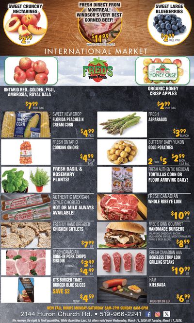 Fred's Farm Fresh Flyer March 11 to 17