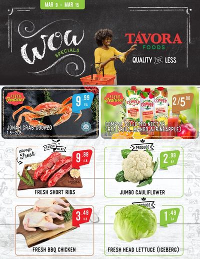 Tavora Foods Flyer March 9 to 15