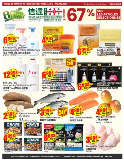 Btrust Supermarket (Montreal) Flyer March 12 to 18