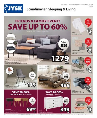 JYSK Flyer March 12 to 25