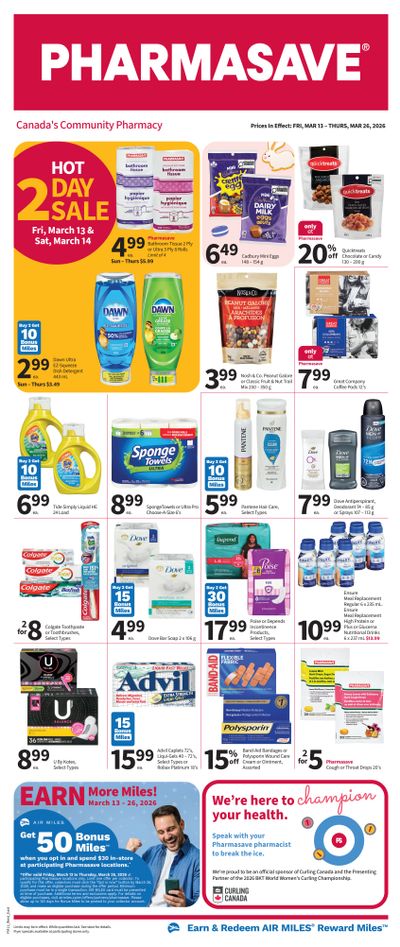 Pharmasave (ON & West) Flyer March 13 to 26