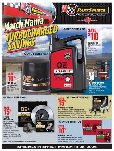 PartSource Flyer March 13 to 26