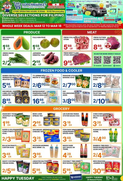 88 Supermarket Flyer March 12 to 18