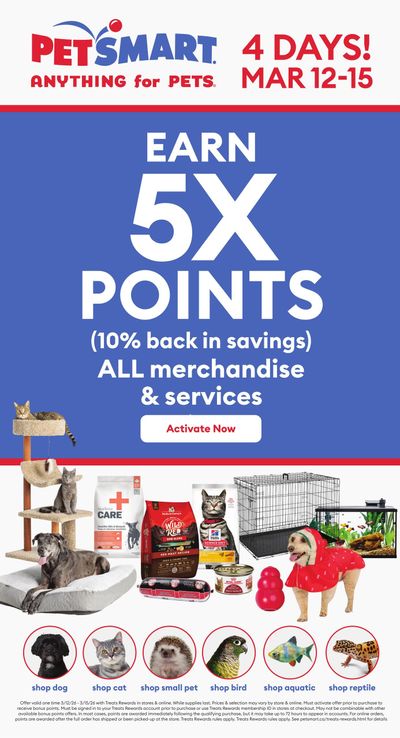 PetSmart Online Deal March 12 to 15