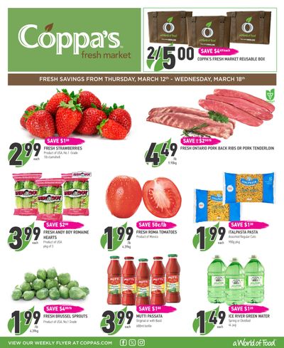 Coppa's Fresh Market Flyer March 12 to 18
