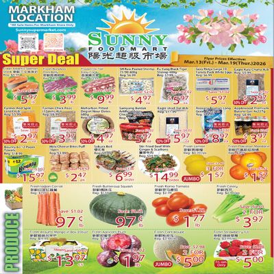 Sunny Foodmart (Markham) Flyer March 13 to 19