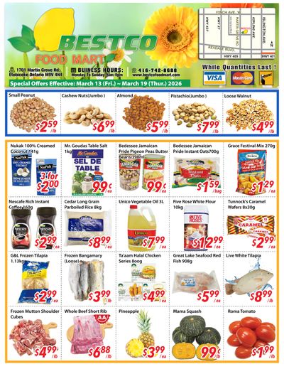 BestCo Food Mart (Etobicoke) Flyer March 13 to 19