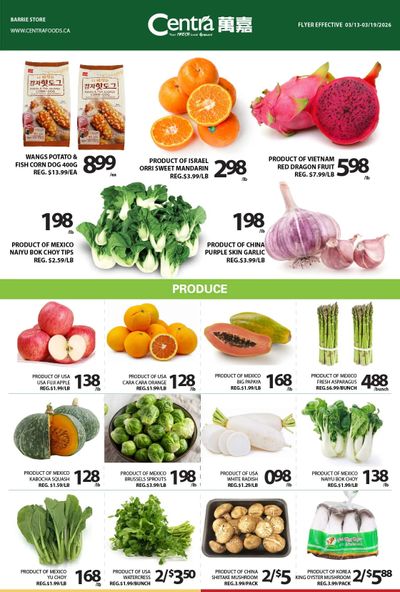 Centra Foods (Barrie) Flyer March 13 to 19