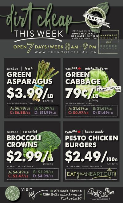 The Root Cellar Flyer March 12 to 18