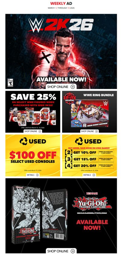 EB Games Flyer March 12 to 18