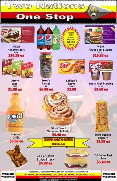 Two Nations One Stop Flyer March 13 to 19
