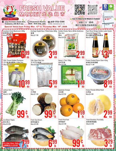 Fresh Value (Scarborough) Flyer March 13 to 19