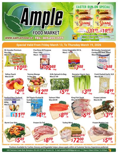 Ample Food Market (Brampton) Flyer March 13 to 19
