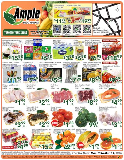 Ample Food Market (North York) Flyer March 13 to 19
