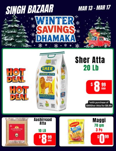 Singh Bazaar Flyer March 13 to 17