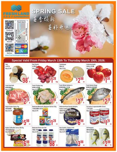 FreshLand Supermarket Flyer March 13 to 19