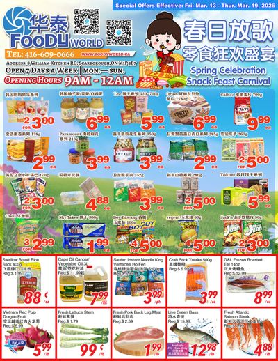 Foody World (Scarborough, ON) Flyer March 13 to 19