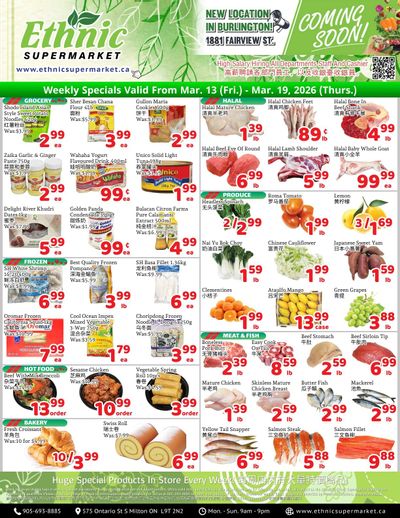 Ethnic Supermarket (Milton) Flyer March 13 to 19