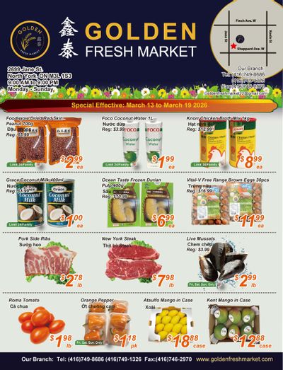 Golden Fresh Market Flyer March 13 to 19