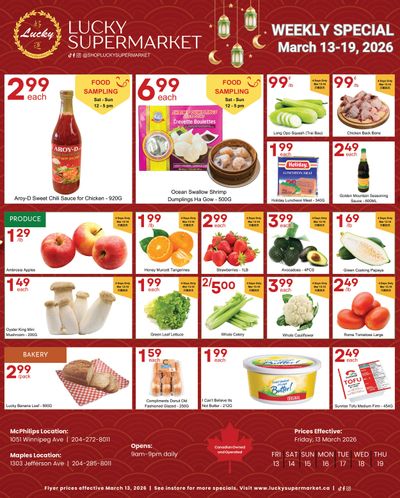 Lucky Supermarket (Winnipeg) Flyer March 13 to 19
