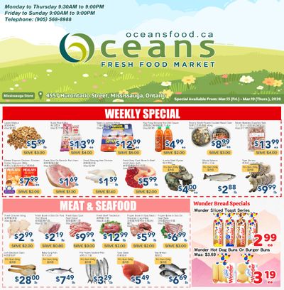 Oceans Fresh Food Market (Mississauga) Flyer March 13 to 19