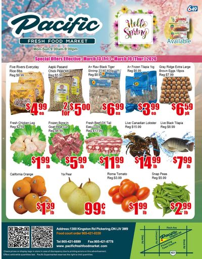 Pacific Fresh Food Market (Pickering) Flyer March 13 to 19