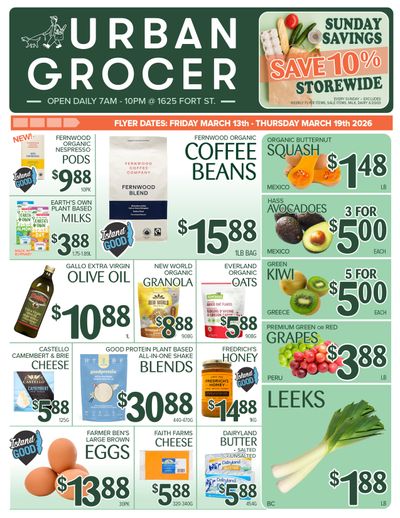 Urban Grocer Flyer March 13 to 19