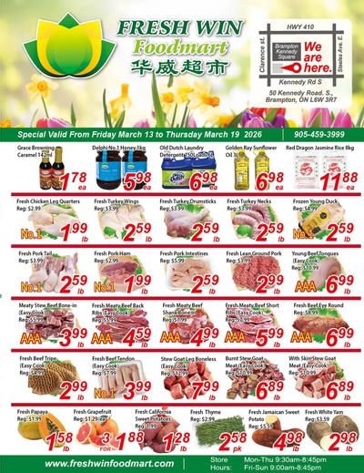 Fresh Win Foodmart Flyer March 13 to 19