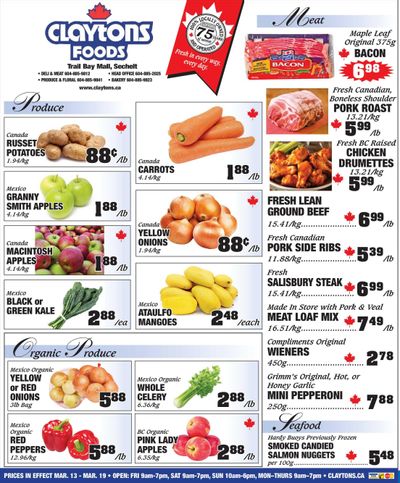 Claytons Heritage Market Flyer March 13 to 19