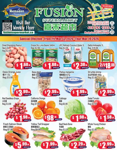 Fusion Supermarket (Scarborough) Flyer March 13 to 19