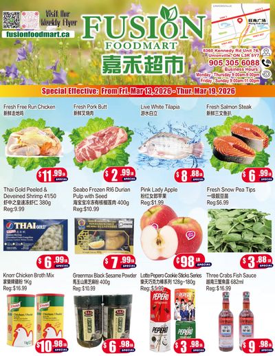 Fusion Supermarket (Unionville)  Flyer March 13 to 19