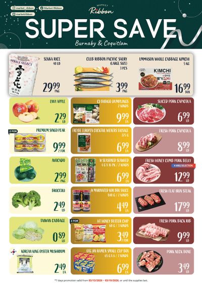 Market Ribbon Flyer March 13 to 19