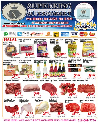 Superking Supermarket (London) Flyer March 13 to 19