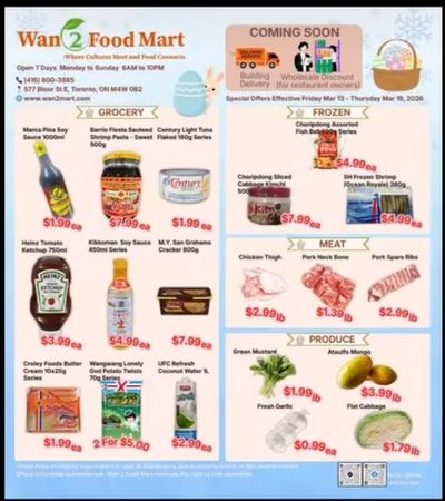 Wan 2 Food Mart Flyer March 13 to 19