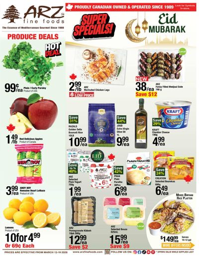 Arz Fine Foods Flyer March 13 to 19