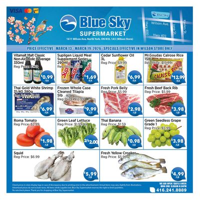 Blue Sky Supermarket (North York) Flyer March 13 to 19