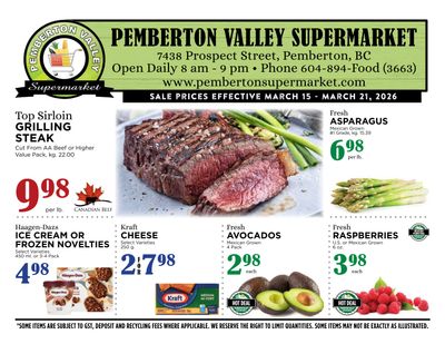 Pemberton Valley Supermarket Flyer March 15 to 21