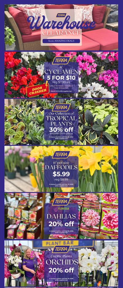 Terra Greenhouses Flyer March 13 to 19