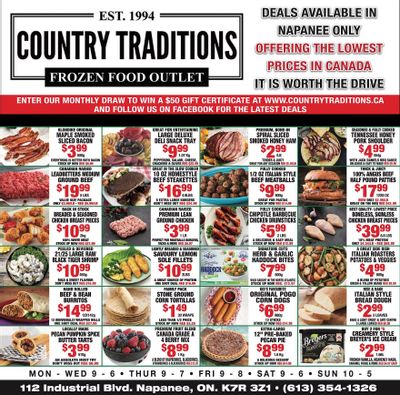 Country Traditions Flyer March 12 to 19