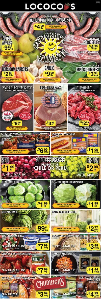 Lococo's Flyer March 16 to 19