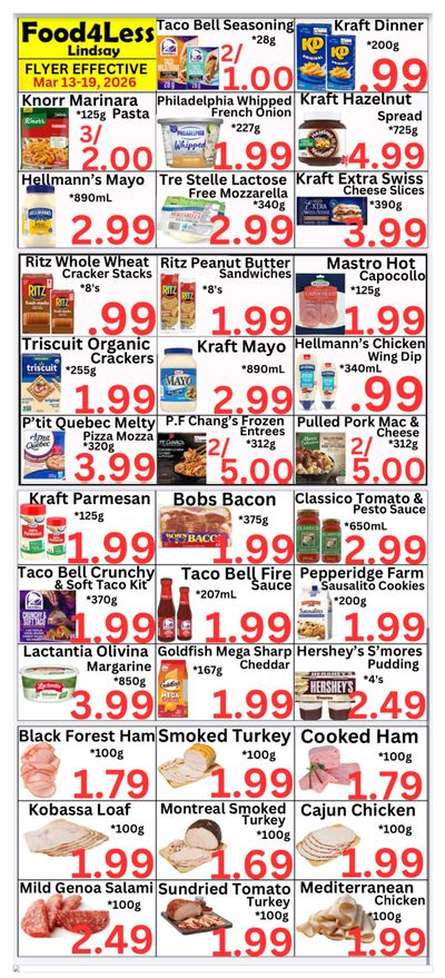 Food 4 Less (Lindsay) Flyer March 13 to 19