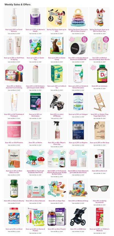 Well.ca Weekly Sales March 16 to 22