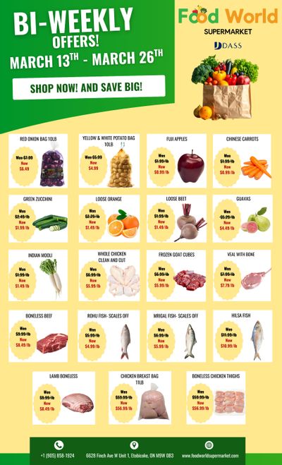 Food World Supermarket Flyer March 13 to 26