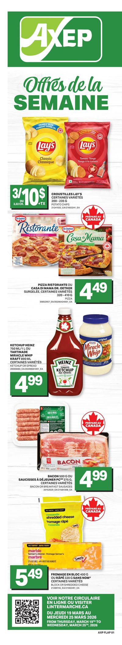 Axep Flyer March 19 to 25
