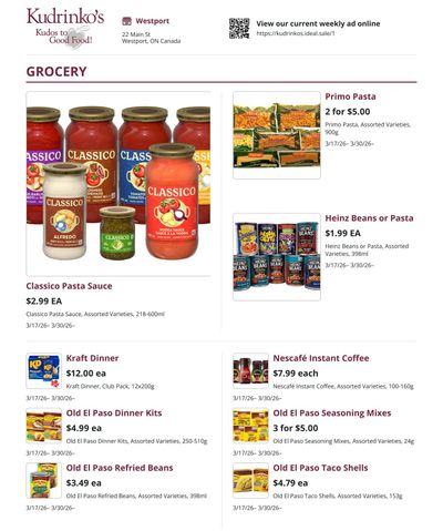 Kudrinko's Flyer March 17 to 30
