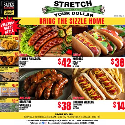 Sacks Food Co. Flyer March 18 to 31