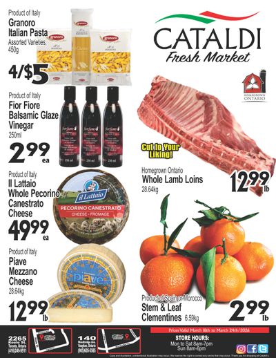 Cataldi Fresh Market Flyer March 18 to 24