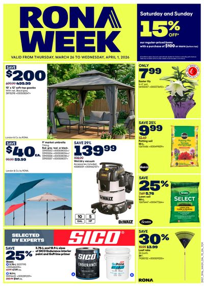 Rona & Rona+ (ON) Flyer March 26 to April 1