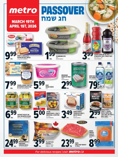 Metro (ON) Passover Flyer March 19 to 25