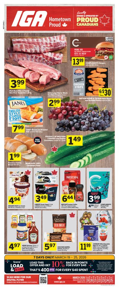 IGA (West) Flyer March 19 to 25